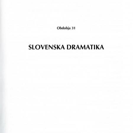 Slovenska dramatika: simpozij obdobja 31