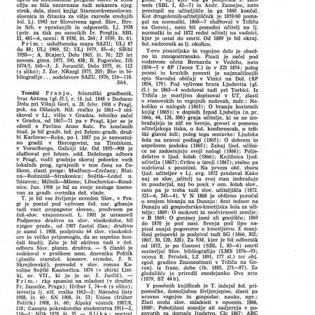 Dvanajsti zvezek Slovenskega biografskega leksikona (1980, članek je napisal France Koblar).