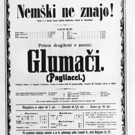 Nemški ne znajo: letak 1901