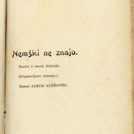 Besedilo je leta 1904 priredil Fran Govekar, urednik zbirke Talija.