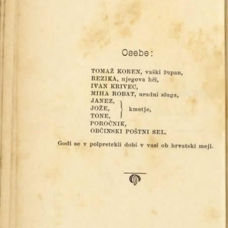 Besedilo je leta 1904 priredil Fran Govekar, urednik zbirke Talija.