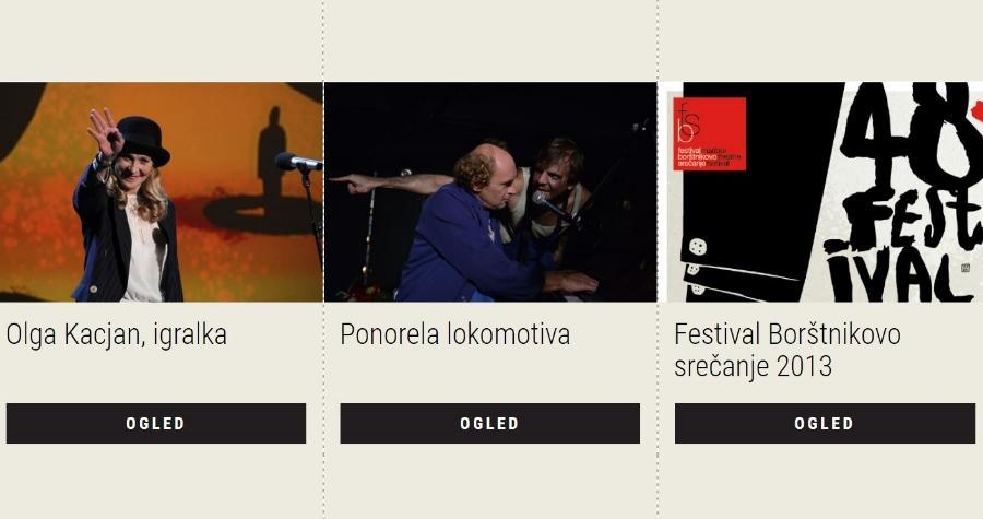Letos smo pripravili dve e-razstavi, Festival Borštnikov srečanje 2011 in 2013. V okviru drugi se posvečamo predstavi Ponoreli lokomotivi.
