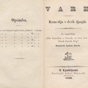 David Garrick: Varh, 1840