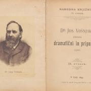 Josip Vošnjak: Zbrani dramatični in pripovedni spisi, 1868