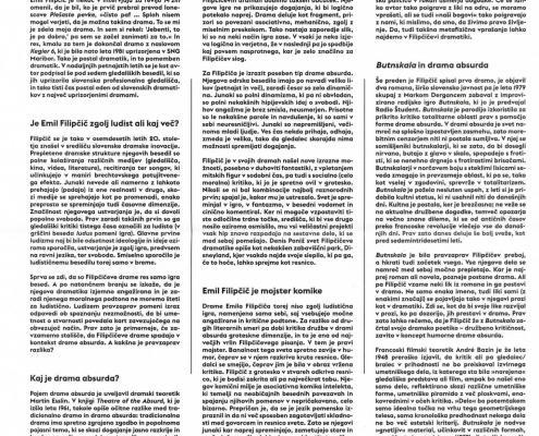 Gledališki list Butnskala - Matevž Rudolf: Absurd? Absurd! (Gledališki list Prešernovega gledališča Kranj in Slovenskega mladinskega gledališča 2015/16, str. 18)