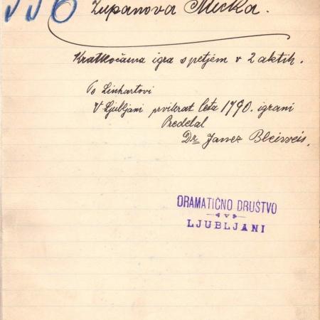 Rokopis Županova Micka