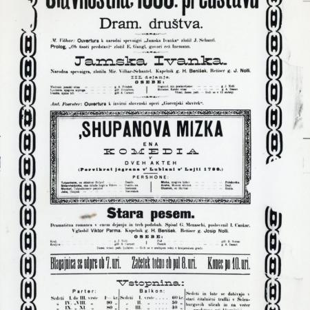 Letak Županovova Micika iz leta 1900