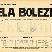 Narodno gledališče v Ljubljani – Drama. Lepak, 19,5 x 29,5 cm. Vir : Ikonoteka SLOGI – Gledališki muzej.