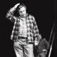 Dušan Jovanović, directing his play Who Sings Sisyphus in 1997. Photo: Tone Stojko, source: SLOGI Iconotheque – Theatre Museum.