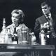 Duša Počkaj (Martha) and Danilo Benedičič (Nick) in Who's afraid of Virginia Woolf?, dir. Mile Korun, Drama SNT Ljubljana, 1964. Photo: Vlastja Simončič. Source: SLOGI Iconotheque – Theatre Museum.