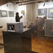 Odprtje razstave Iz naših zbirk: Milan Butina, scenograf, 9. novembra 2023, v Dvorani Slovenskega gledališkega inštituta.