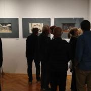 Odprtje razstave Iz naših zbirk: Milan Butina, scenograf, 9. novembra 2023, v Dvorani Slovenskega gledališkega inštituta.