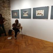 Odprtje razstave Iz naših zbirk: Milan Butina, scenograf, 9. novembra 2023, v Dvorani Slovenskega gledališkega inštituta.