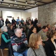 Odprtje razstave Iz naših zbirk: Milan Butina, scenograf, 9. novembra 2023, v Dvorani Slovenskega gledališkega inštituta.