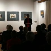 Odprtje razstave Iz naših zbirk: Milan Butina, scenograf, 9. novembra 2023, v Dvorani Slovenskega gledališkega inštituta.