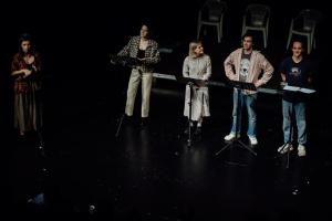 Dan nominirancev 2024 – nagrada Slavka Gruma, 8. aprila 2024 v Veliki gledališki dvorani UL AGRFT. Foto: Maša Pirc/Prešernovo Gledališče Kranj.