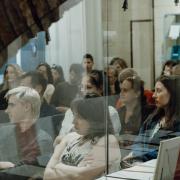 Dan nominirancev 2024 – nagrada za mladega dramatika, 2. aprila 2024 v Slovenskem gledališkem inštitutu. Foto: Maša Pirc/Prešernovo Gledališče Kranj.