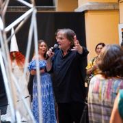 Gledališče Möderndorfer, ljubljanska postavitev razstave in odprtje razstave, 27. 6. 2024 v Zgodovinskem atriju ljubljanske Mestne hiše. Foto: Kaja Brezočnik, arhiv MOL.