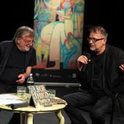 Pogovor o gledališki fotografiji na 59. Festivalu Borštnikovo srečanje. Petek, 7. junija 2024, Mali oder SNG Maribor. Foto: Boštjan Lah.