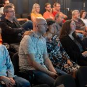 Pogovor o gledališki fotografiji na 59. Festivalu Borštnikovo srečanje. Petek, 7. junija 2024, Mali oder SNG Maribor. Foto: Boštjan Lah.