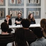 Utrinki z Dneva nominirank in nominirancev za nagrado Zofke Kveder (za mlado dramatičarko oz. mladega dramatika), na programu 56. Tedna slovenske drame. 9. 4. 2026, SLOGI. Foto: Maša Pirc / PGK.