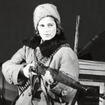 Judita Hahn Kreft as Marjutka (Bratko Kreft: The Ballad of the Lieutenant and Marjutka, Ljubljana City Theatre, premiere January 16, 1960). Photo Vlastja Simončič, SLOGI Iconotheque.